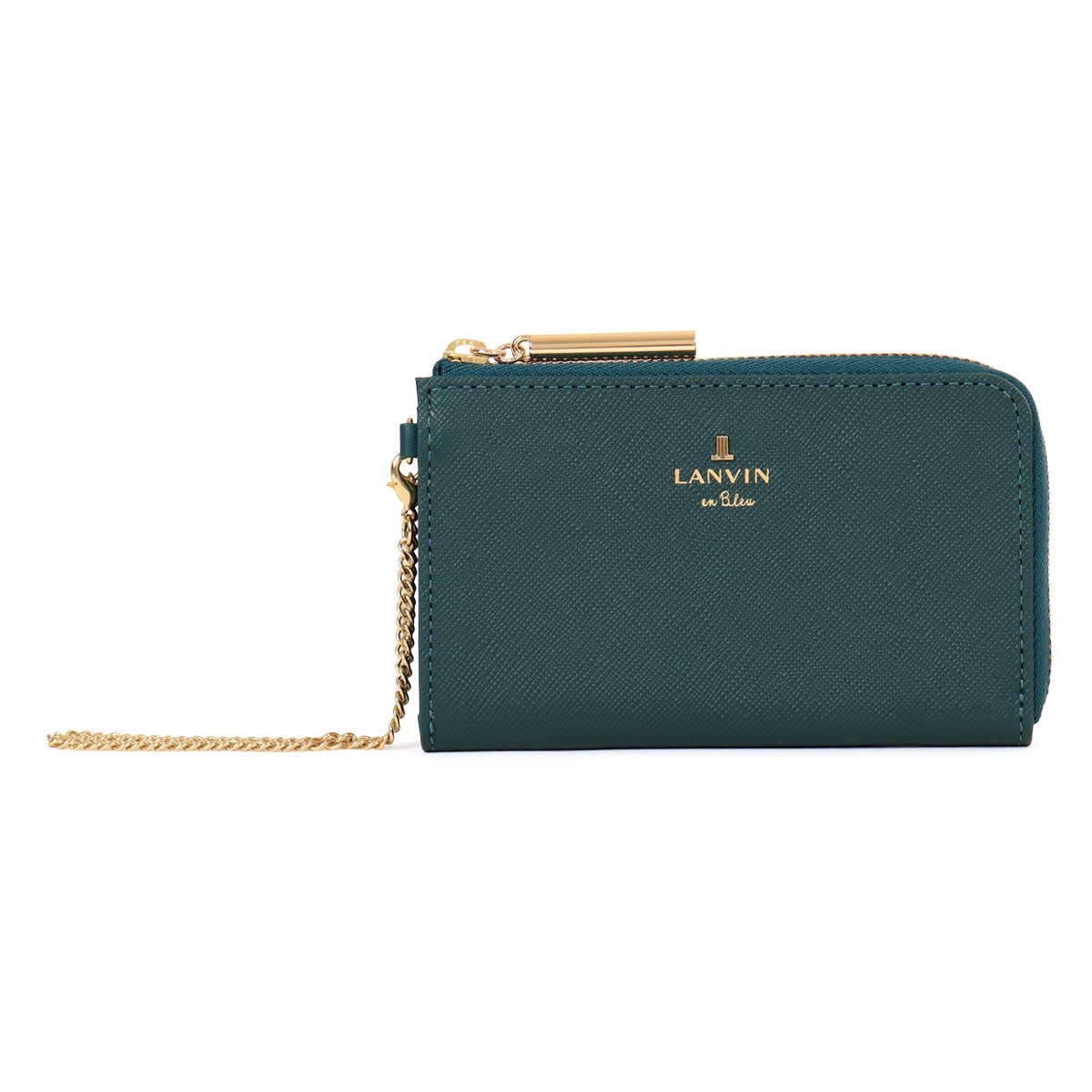 LANVIN en Bleu ランバンオンブルー フラグメントケース 484782 リュクサンブール ディープグリーン