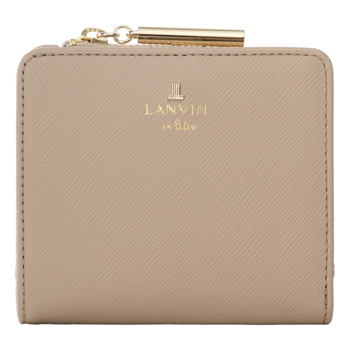 LANVIN en Bleu ランバンオンブルー 二つ折り財布 484785 リュクサンブール グレージュ 当社限定カラー
