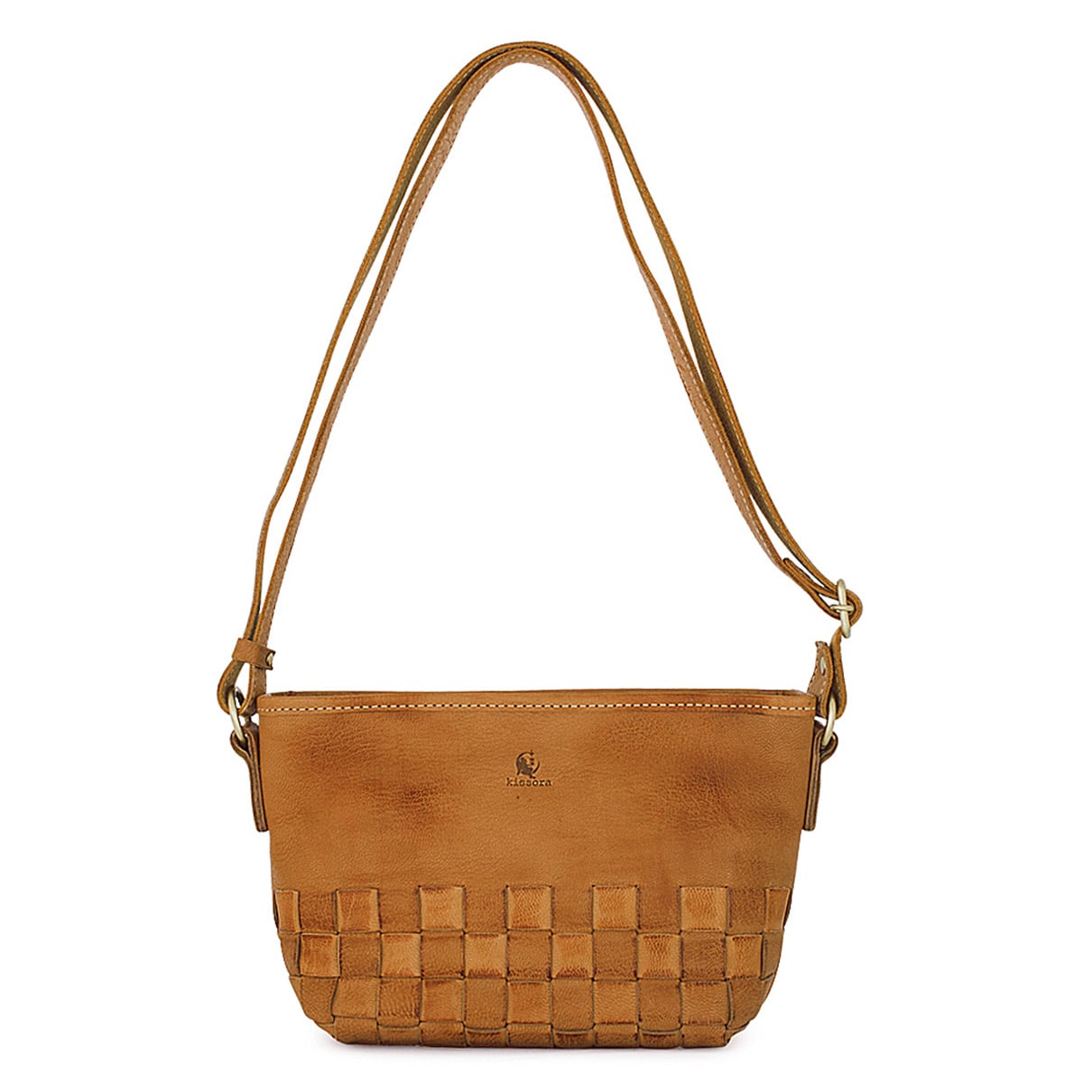 kissora キソラ ショルダーバッグ 本革 日本製 国産 KIMI-010 メッシュ キャメル