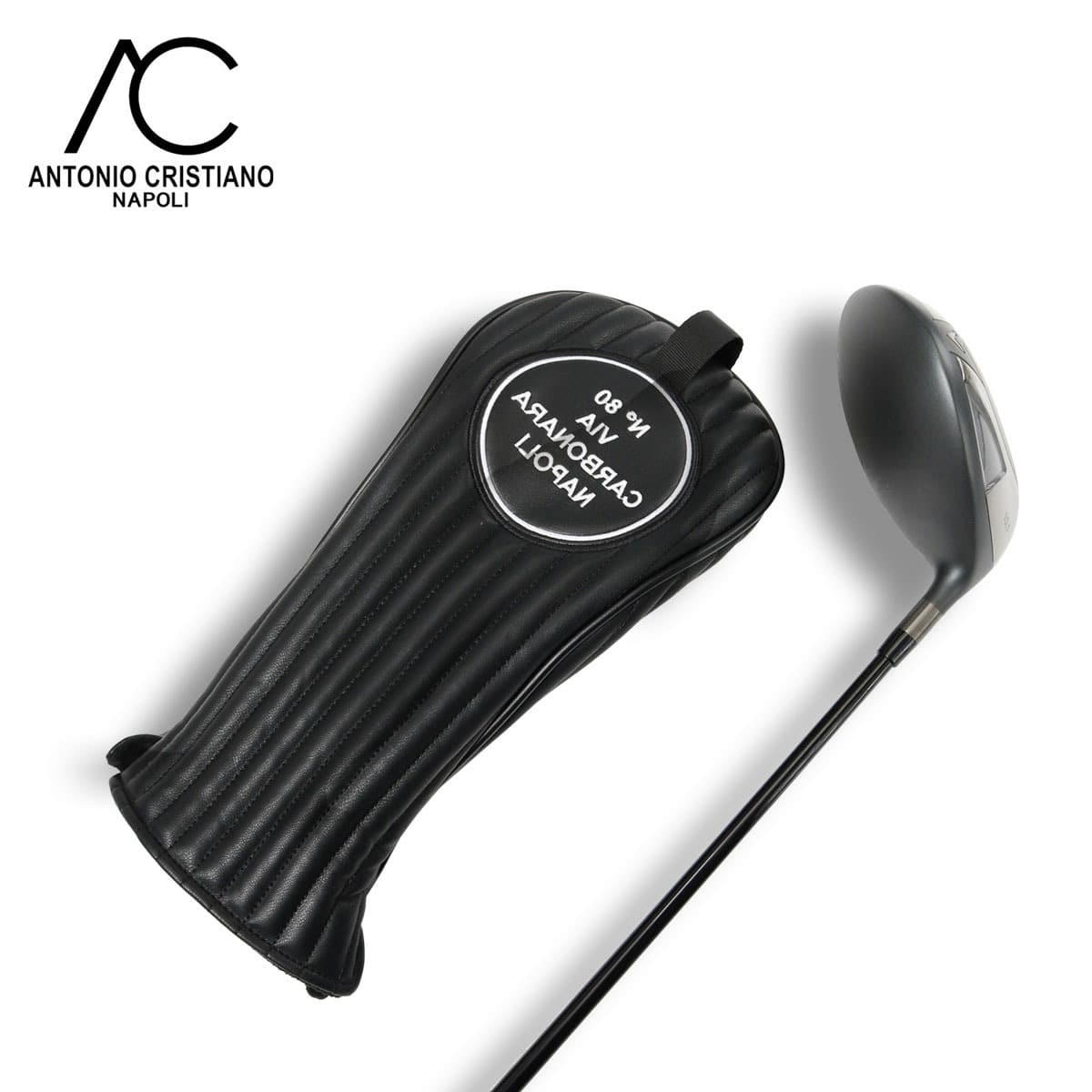 ANTONIO CRISTIANO アントニオクリスティアーノ ゴルフ ヘッドカバー ドライバーカバー 530400 BLACK
