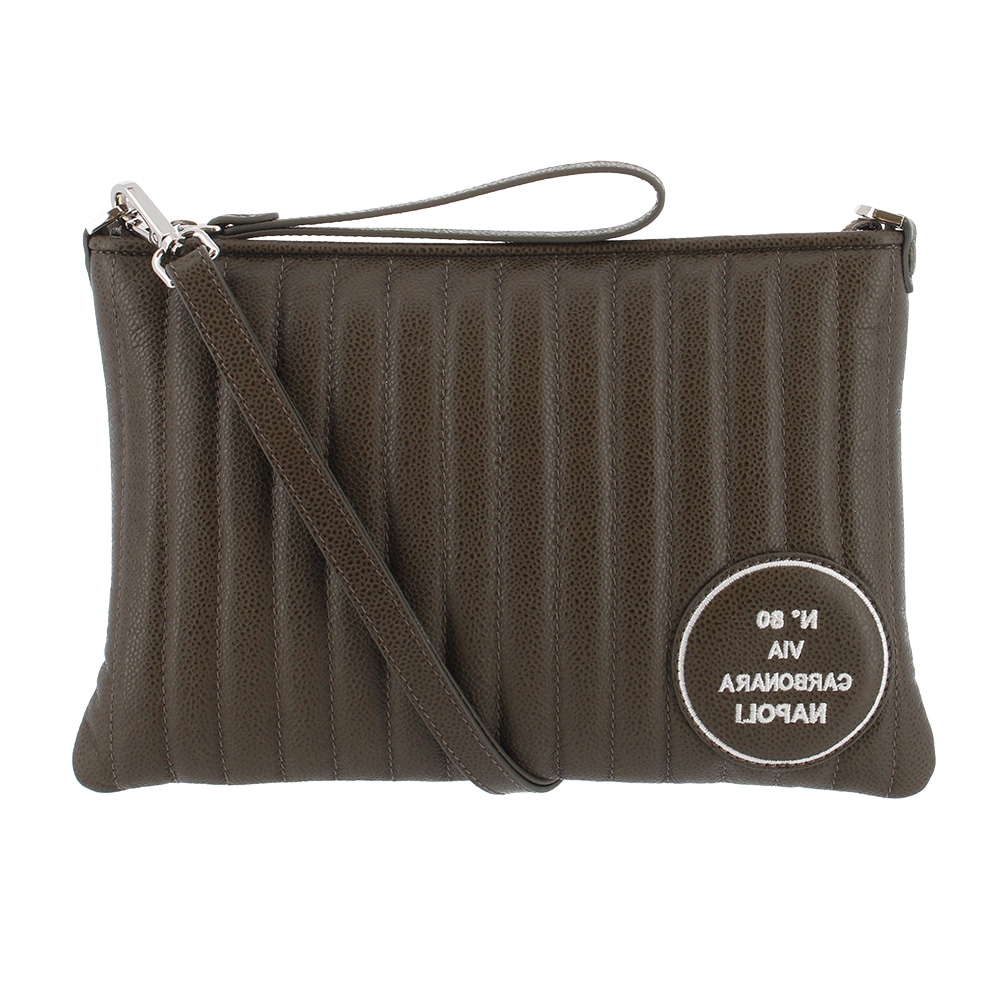 ANTONIO CRISTIANO アントニオ クリスティアーノ スマートクラッチ クラッチバッグ 2WAY ショルダーバッグ ロレンゾ メンズ AC150952 牛革 本革 レザー イタリア製 キャビアスキン OLIVA