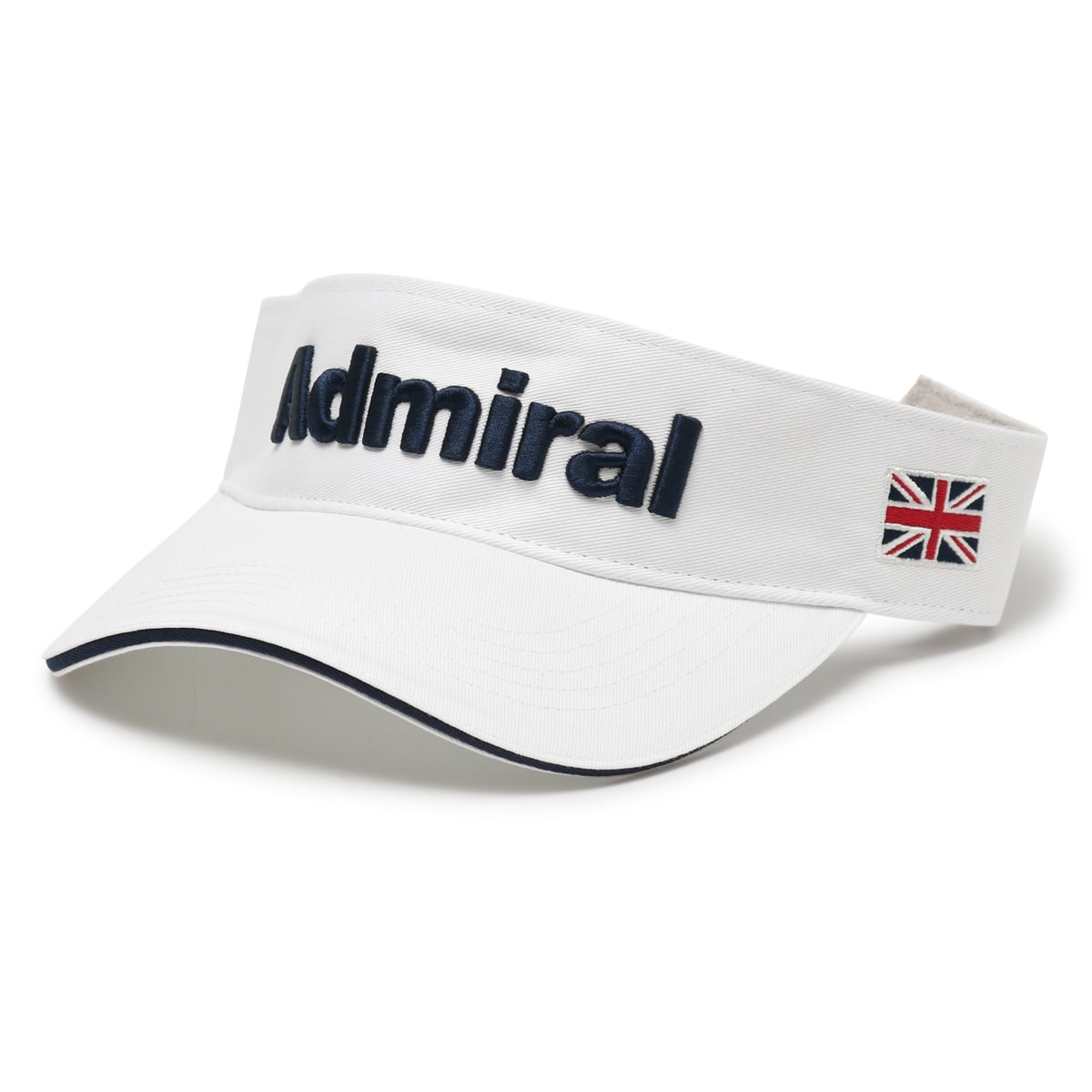 アドミラル ゴルフ サンバイザー メンズ ADMB324F ベーシック Admiral 帽子 刺繍 スポーツ アウトドア ランニング マラソン  ウォーキング ツイル