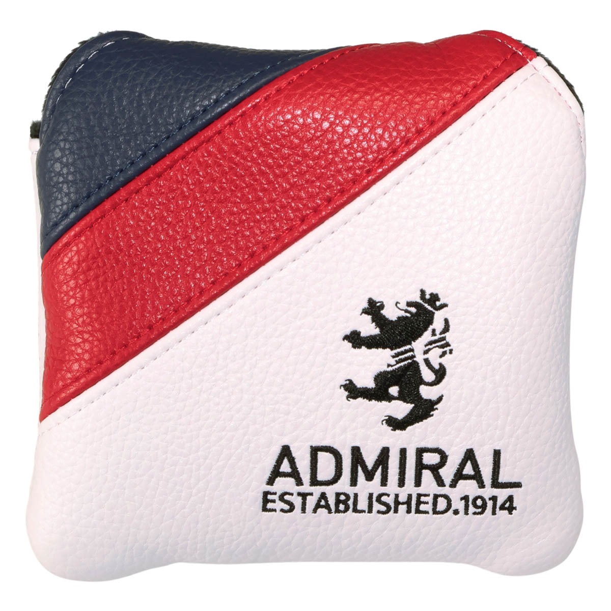 Admiral GOLF アドミラル ゴルフ ヘッドカバー パターカバー マレット用 メンズ ADMG5AHE PT用 マレットランパント トリコロール