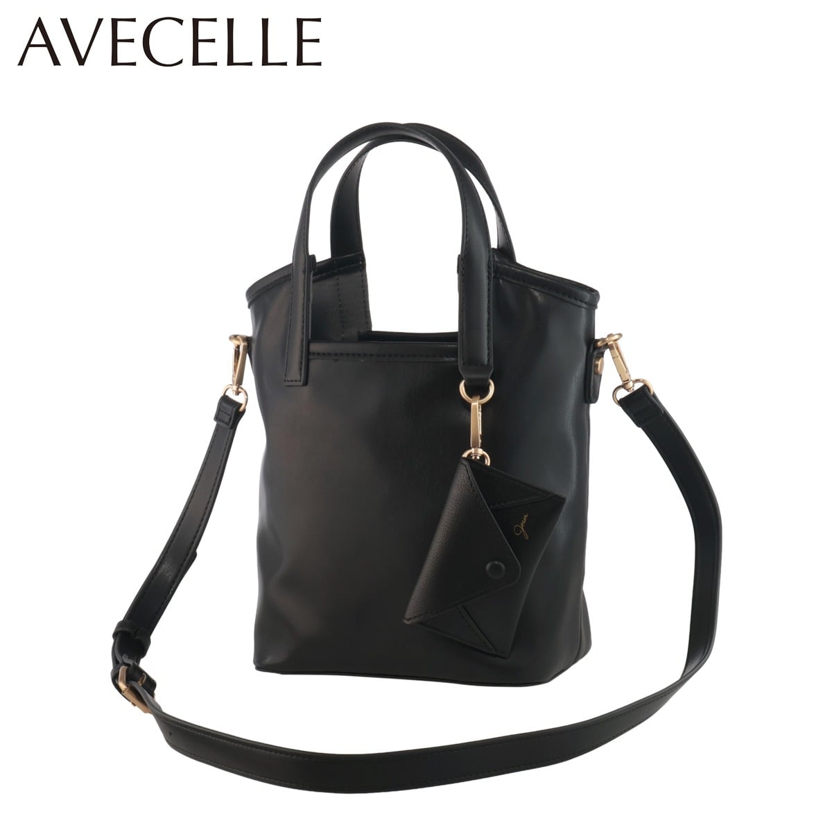 avecelle アベケル トートバッグ AJ-24254 A-TOTE MINI PU Leather ブラック