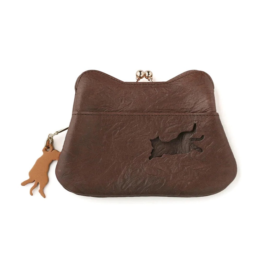 aoneco アオネコ 財布 がま口ミニウォレット an002 マホガニーブラウン