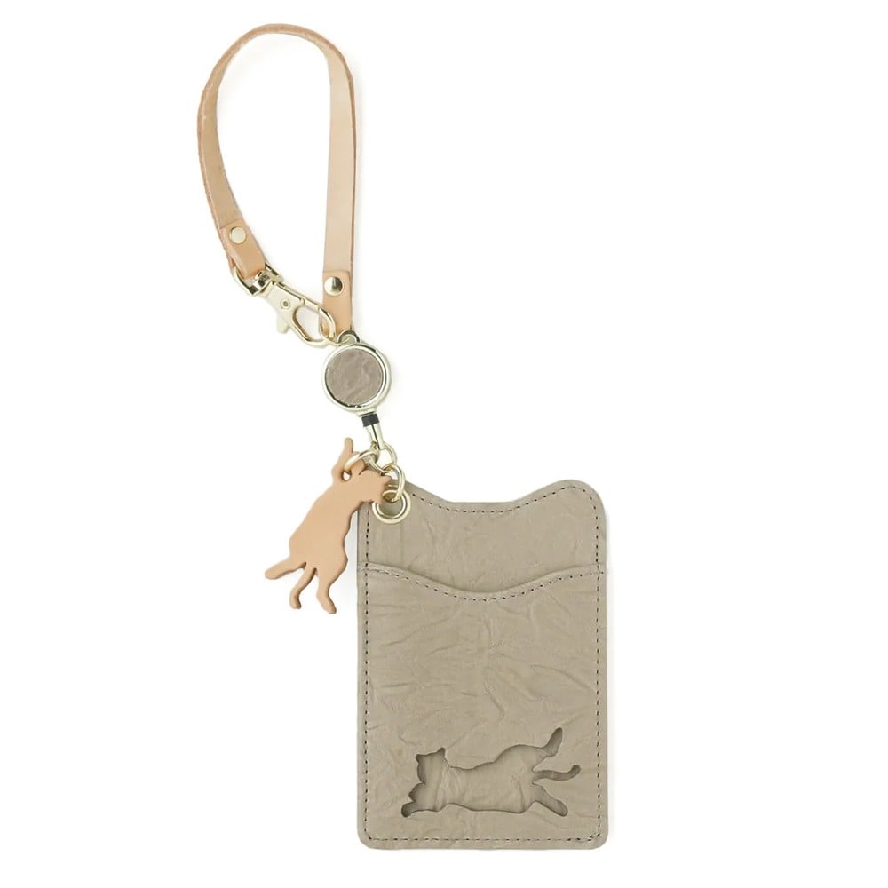 aoneco アオネコ パスケース an004 グレージュ