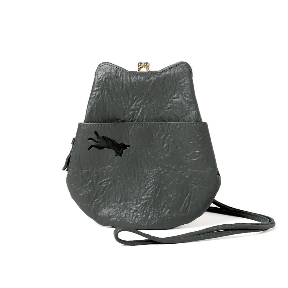 aoneco アオネコ スマホポシェット an005 チャコールグレー