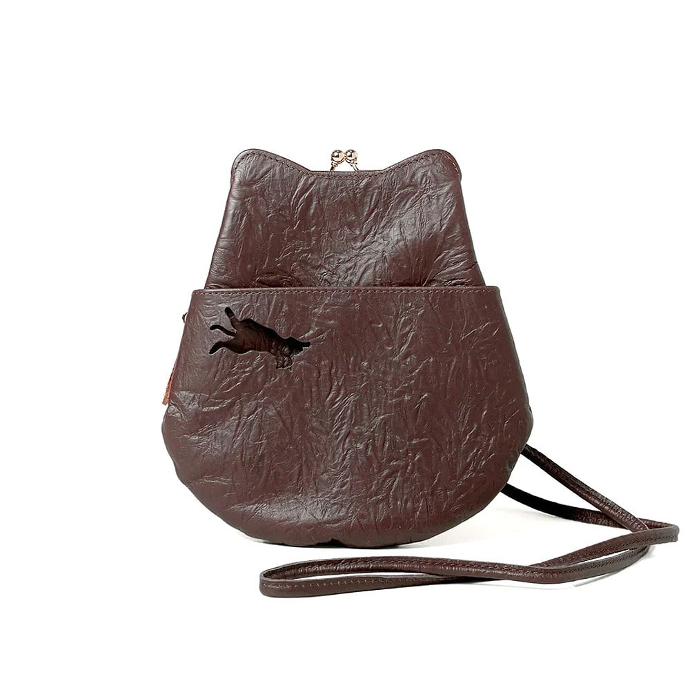 aoneco アオネコ スマホポシェット an005 マホガニーブラウン