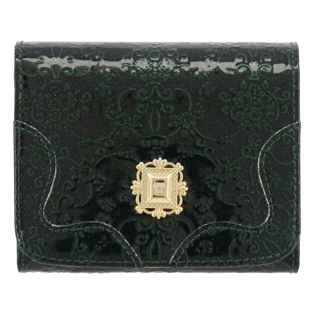 ANNA SUI アナスイ 二つ折り財布 ana-316904 グリーン