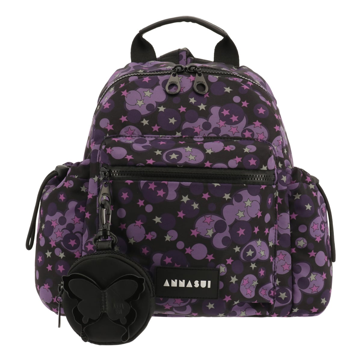 ANNA SUI アナスイ リュック ヴァケーション 317551 軽量 総柄 旅行 プリント 花 星 パープル