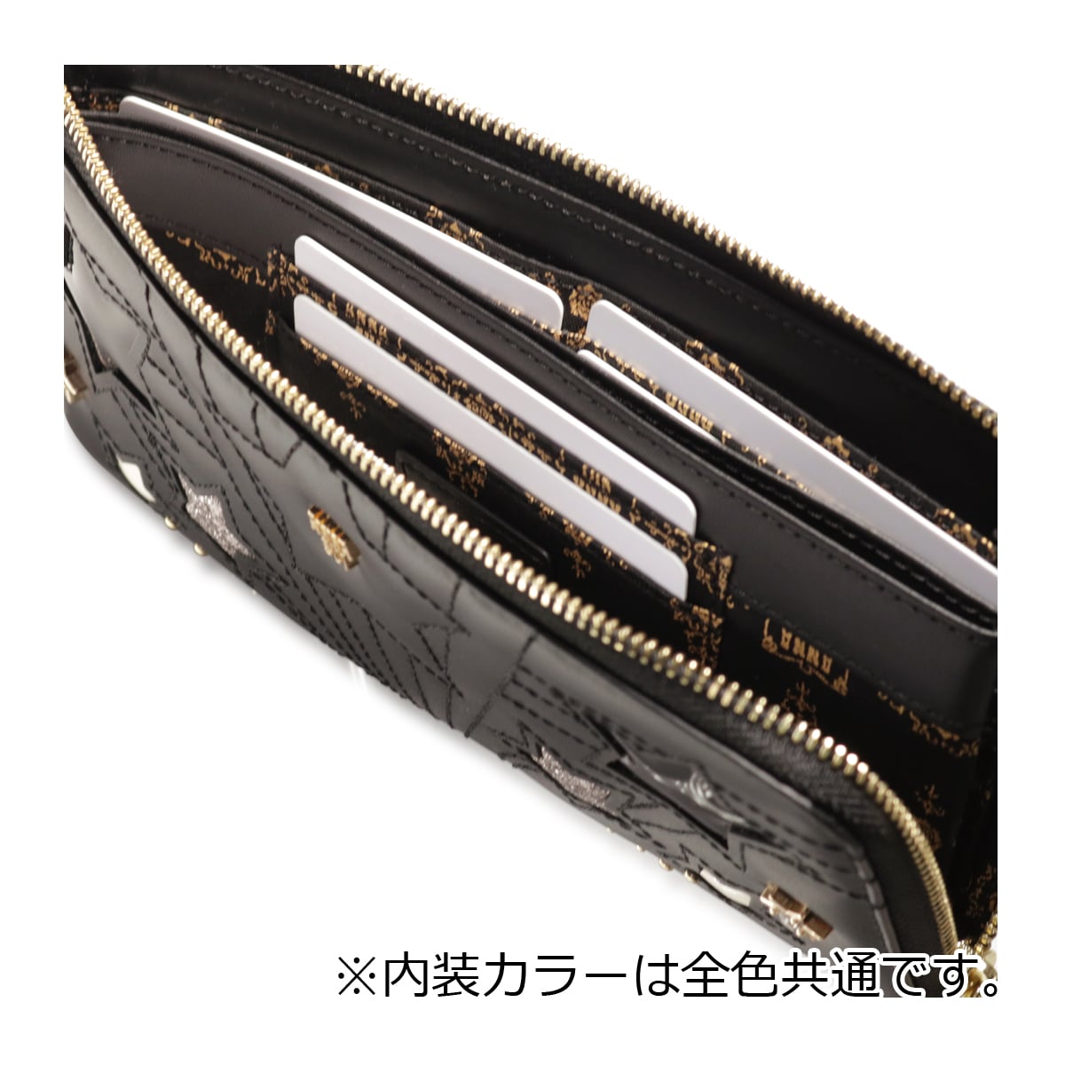 新品 ANNA SUI アナスイ ルシィ 薄マチ 長財布 星 黒 刺繍 ルシィ 薄マチ長財布 / ANNA SUI | ファッション通販 【公式通販】オン