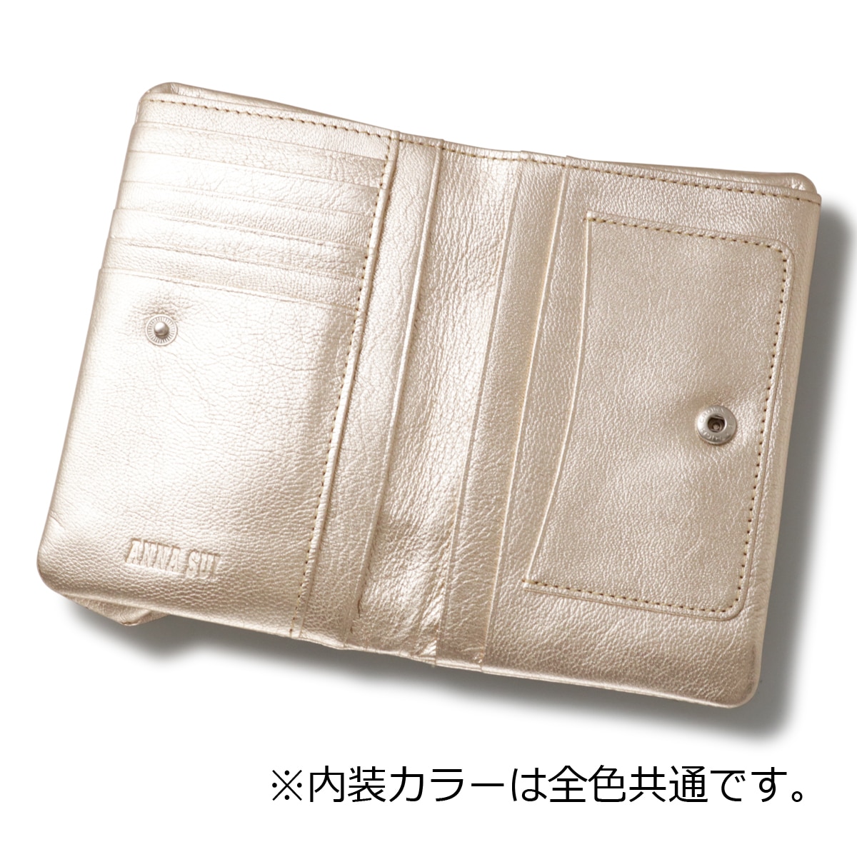 ANNA SUI アナスイ 二つ折り財布 がま口 レディース 本革 ルシィ