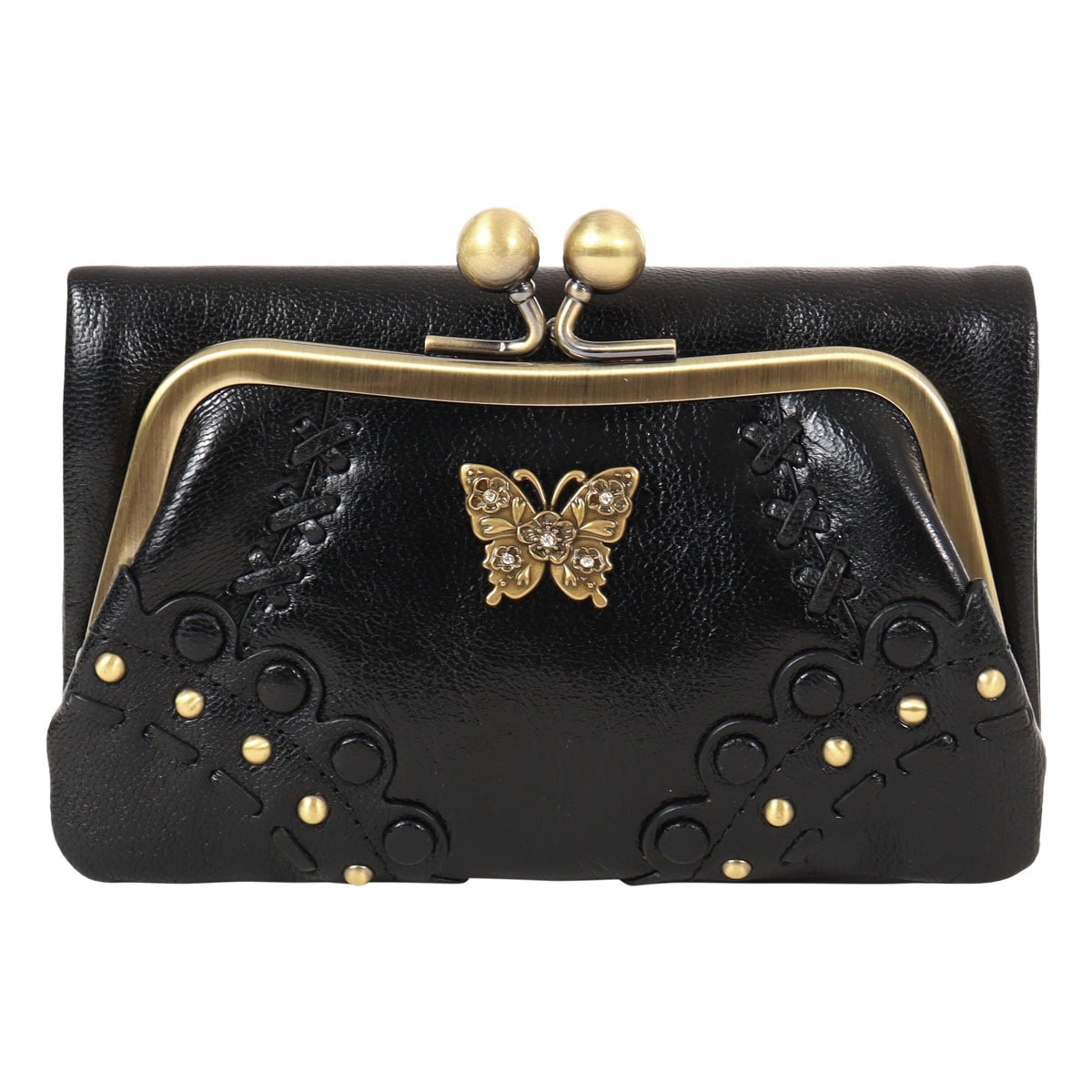 ANNA SUI アナスイ 二つ折り財布 318102 マチルダ ブラック
