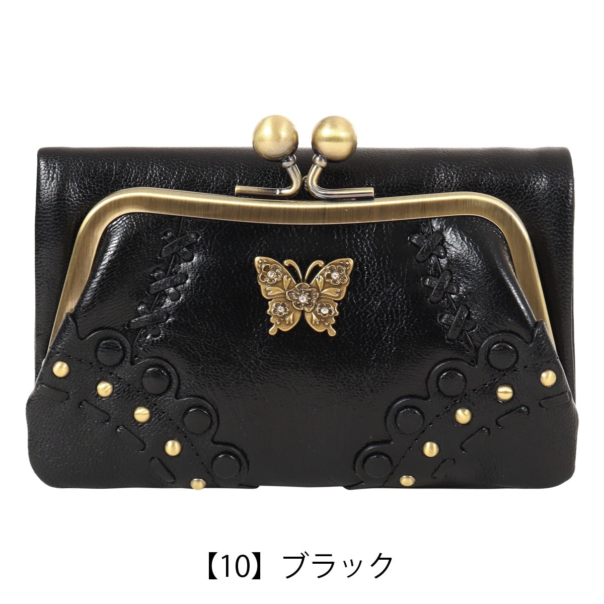 ANNA SUI アナスイ 二つ折り財布 318102 マチルダ ブラック(- ブラック