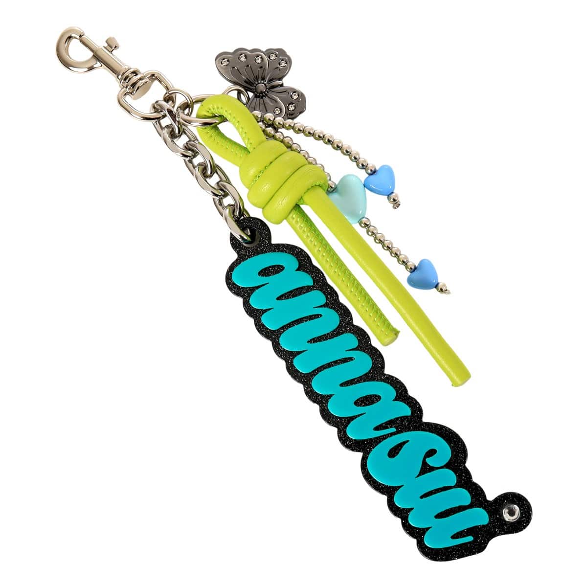 ANNA SUI アナスイ バッグチャーム ロゴ 318163 ロッキンチャーム グリーン