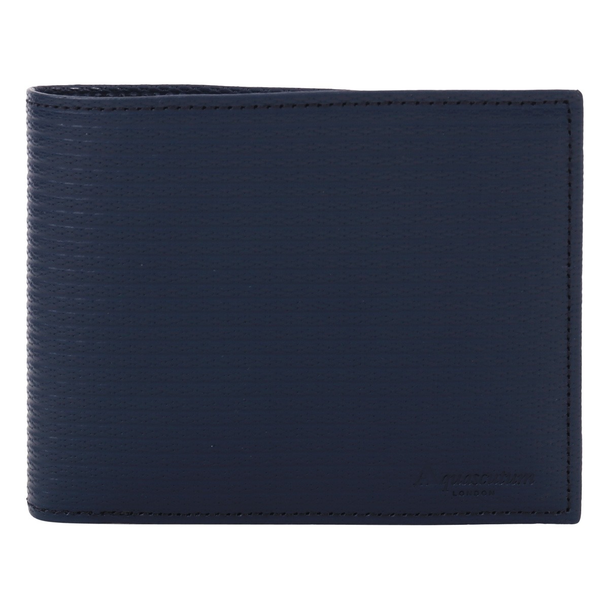 Aquascutum アクアスキュータム 二つ折り財布 本革 薄造り メンズ 日本製 aqw-00421 ブリクストン 小銭入れ付 コン