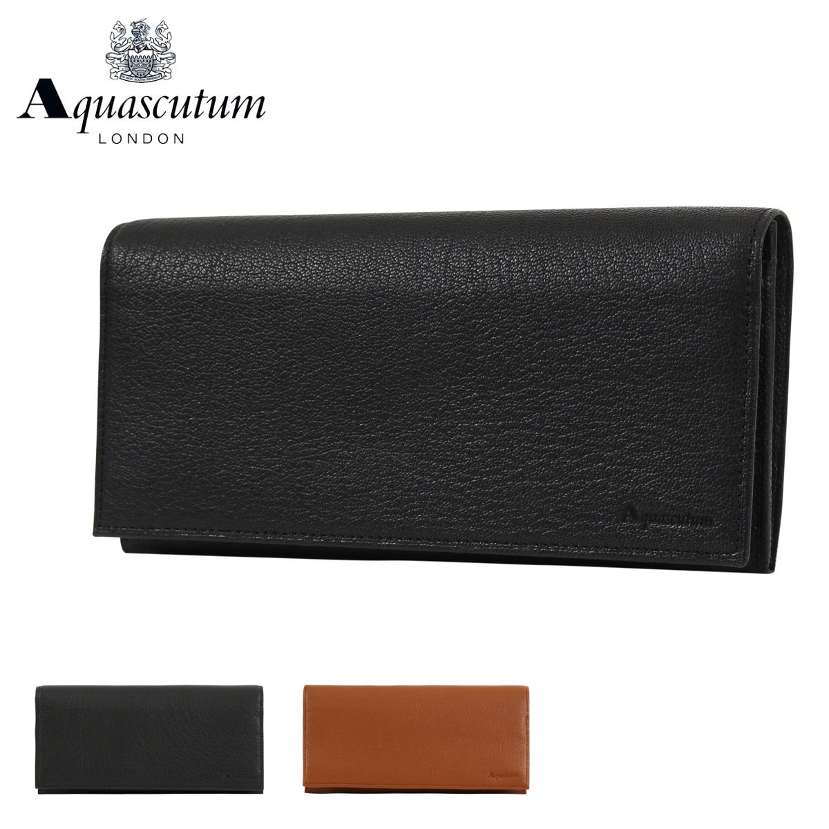 Aquascutum アクアスキュータム 長財布 バーネット 2230123 ブラウン
