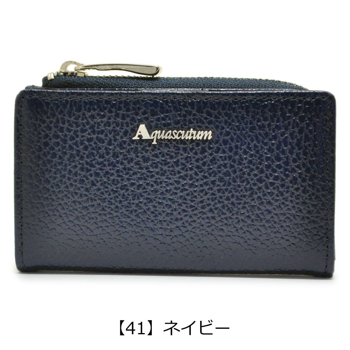 アクアスキュータム キーケース メンズ ケンブリッジ 4100121 Aquascutum｜本革 レザー L字ファスナー