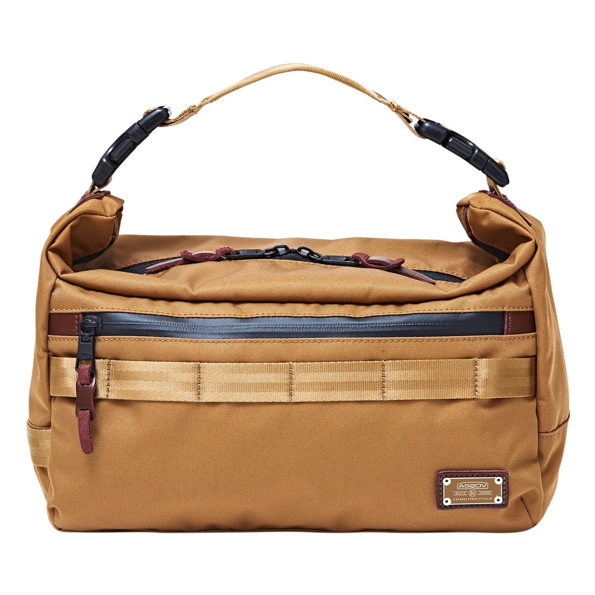 AS2OV アッソブ ショルダーバッグ 2WAY M BAG コーデュラドビー メンズ レディース 061411 CORDURA DOBBY 305D 斜め掛け KHAKI