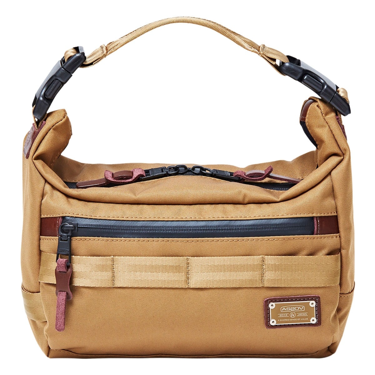 AS2OV アッソブ ショルダーバッグ 2WAY S コーデュラドビー メンズ レディース 061412 CORDURA DOBBY 305D 斜め掛け KHAKI