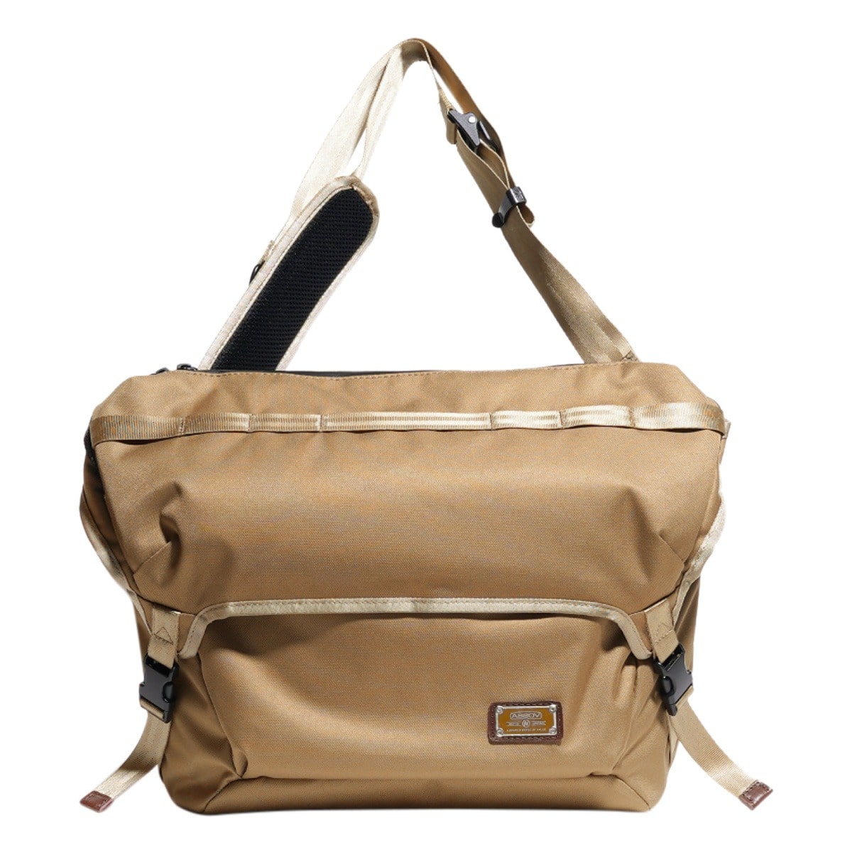 AS2OV アッソブ メッセンジャーバッグ コーデュラドビー メンズ レディース 061419 CORDURA DOBBY 305D ショルダーバッグ A4 KHAKI