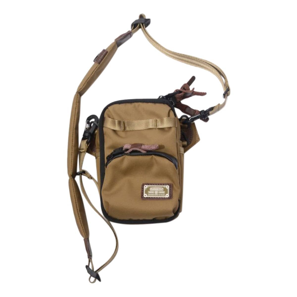 AS2OV アッソブ ウォレットバッグ ショルダーウォレット コーデュラドビー メンズ レディース 062100 CORDURA DOBBY 305D ウォレットバッグ 大容量 KHAKI