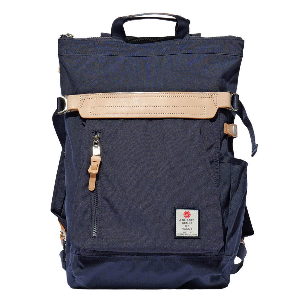 AS2OV アッソブ リュック バックパック 2WAY ハイデンシティ メンズ レディース 152313 HIGHDENSITY リュックサック A4 16インチ 18L NAVY