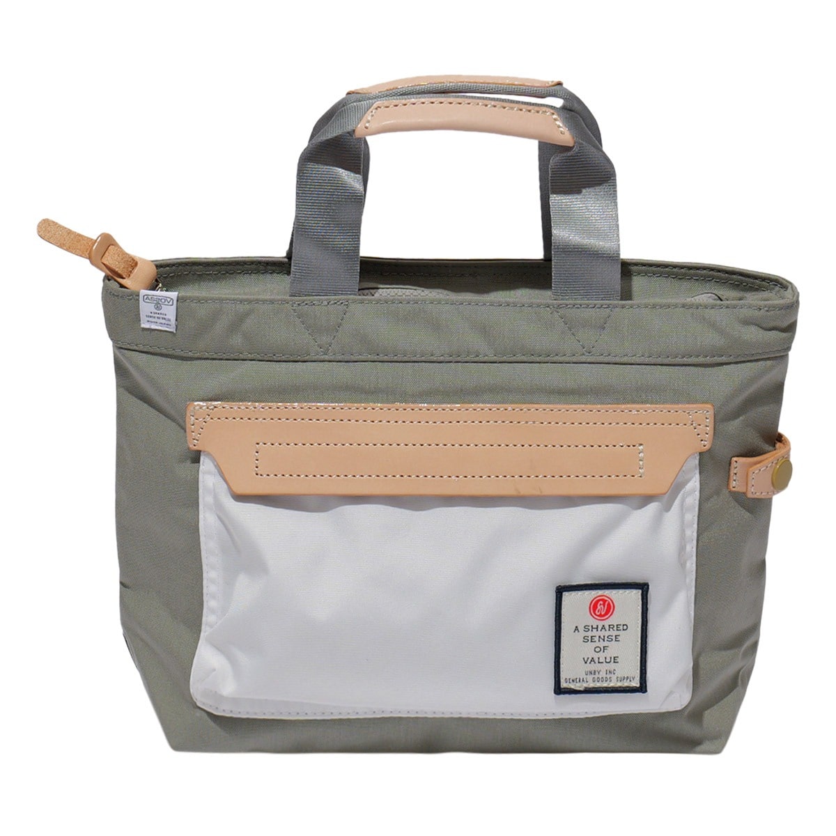 AS2OV アッソブ トートバッグ ミニトート ハイデンシティ メンズ レディース 152316 HIGHDENSITY 横型 A5 軽量 GRAY