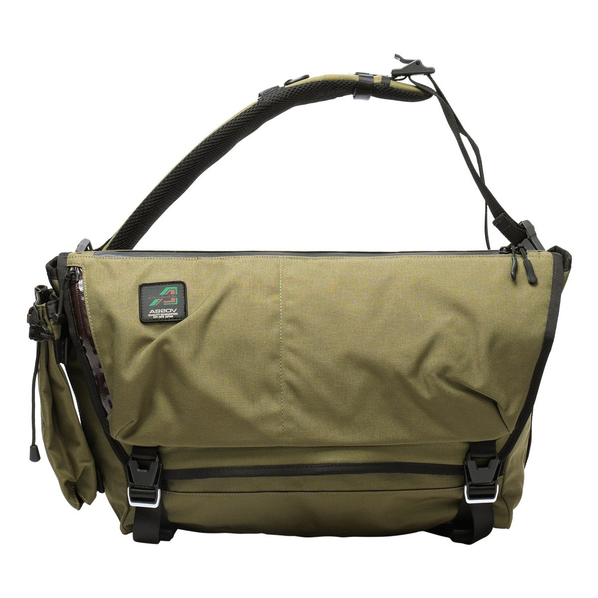 AS2OV アッソブ メッセンジャー メンズ レディース 152318 STANDARD 斜め掛け 防水 撥水 大容量 KHAKI