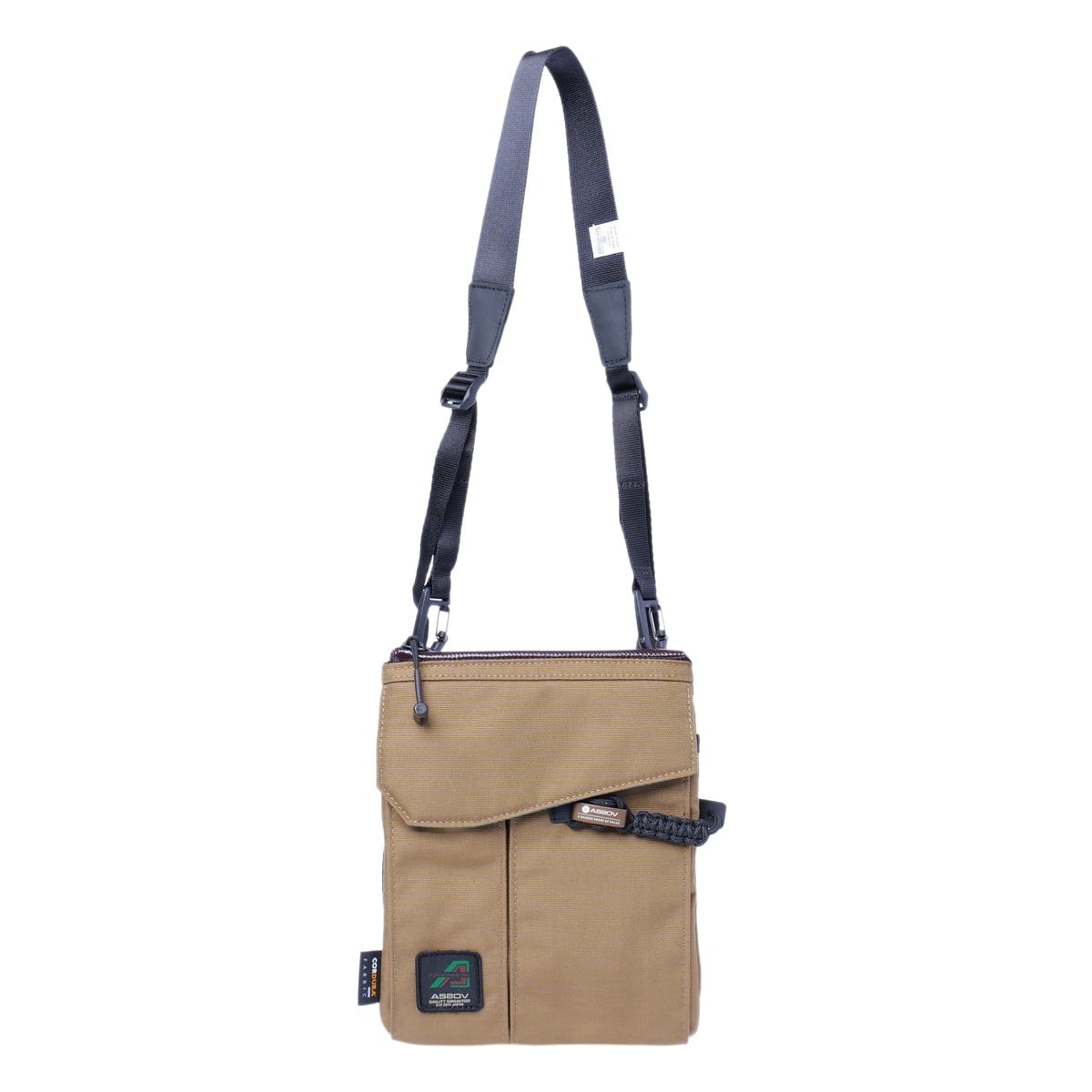 AS2OV アッソブ サコッシュ メンズ レディース 152319 STANDARD 斜め掛け ショルダーバッグ 防水 撥水 大容量 CAMEL
