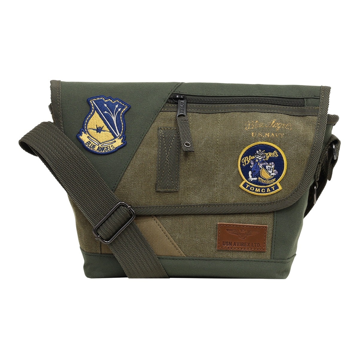 AVIREX アヴィレックス ミニショルダーバッグ トップガン2 限定モデル メンズ AVX3520K EAGLE SERIES TOP GUN2 撥水 カーキ