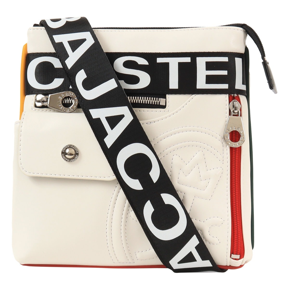 CASTELBAJAC カステルバジャック ショルダーバッグ ミニショルダー 薄マチ コンパクト メンズ 026131 ダルトン カジュアル 軽量 ホワイト