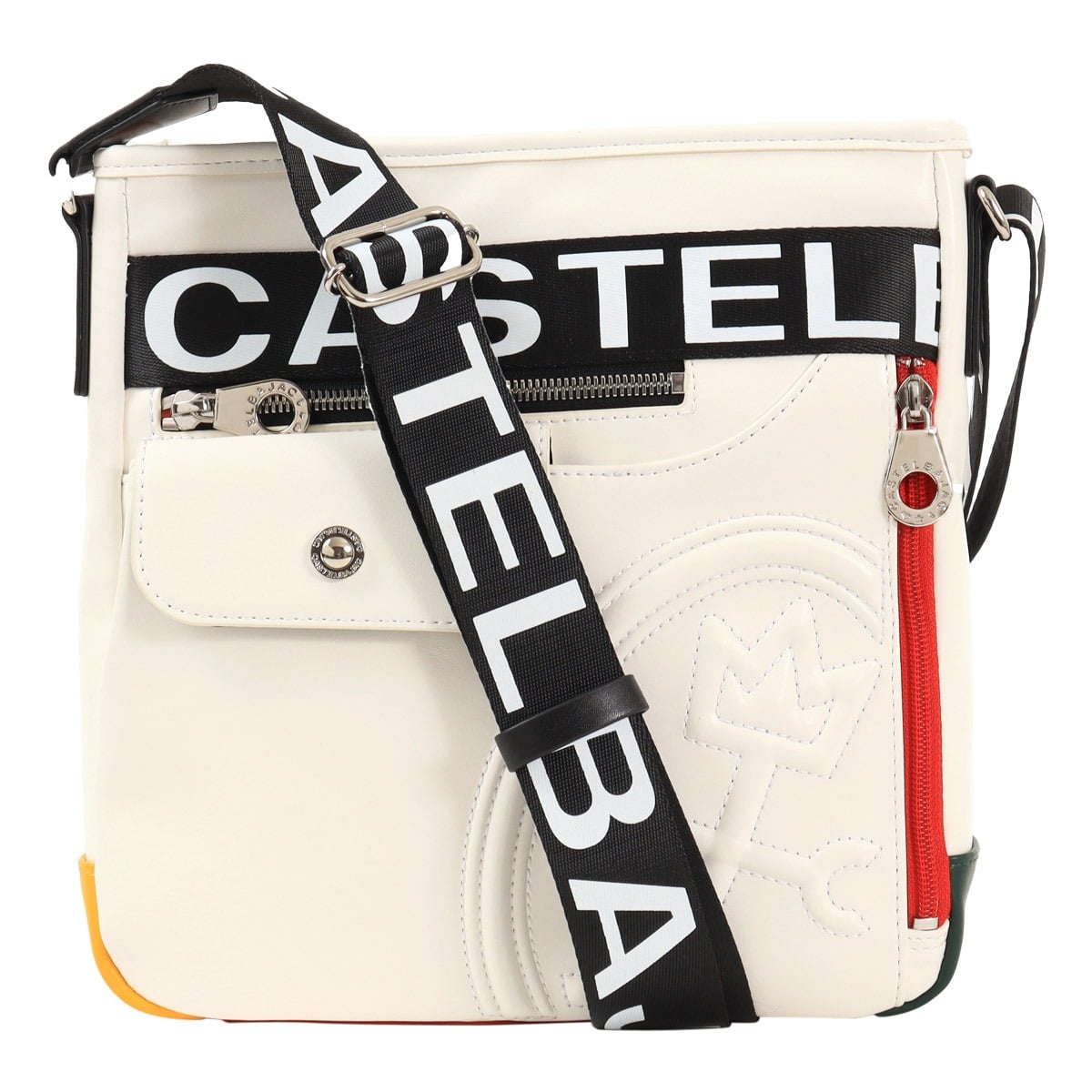 CASTELBAJAC カステルバジャック ショルダーバッグ 縦型 カジュアル 軽量 メンズ 026133 ダルトン ホワイト