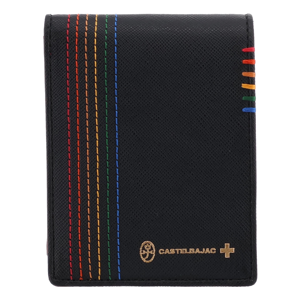 CASTELBAJAC カステルバジャック 二つ折り財布 財布 二つ折り 小銭入れ付き 札入れ 折り財布 027682 シェスト 期間限定カラー クリスマス ギフト プレゼント 牛革 本革 レザー ブラック×レッド