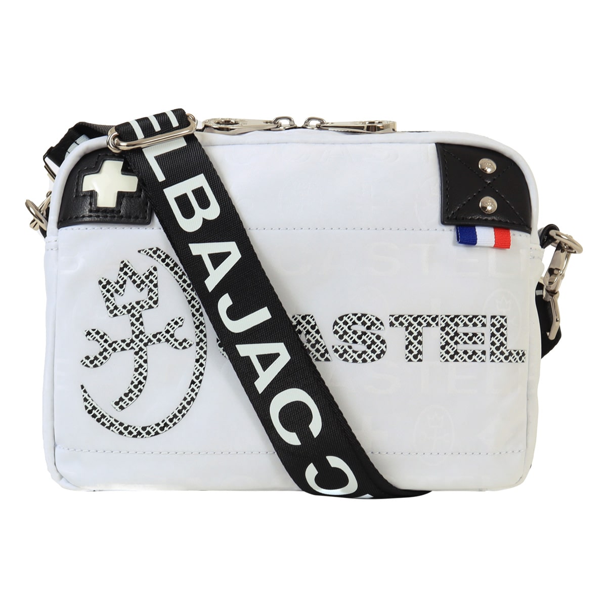 CASTELBAJAC カステルバジャック ショルダーバッグ 横型 ミニショルダー カジュアル メンズ 031121 パセ 軽量 ホワイト