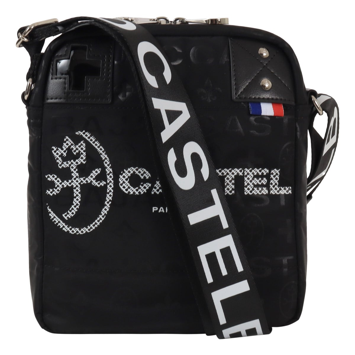 CASTELBAJAC カステルバジャック ショルダーバッグ 縦型 ミニショルダー カジュアル メンズ 031122 パセ 軽量 ブラック