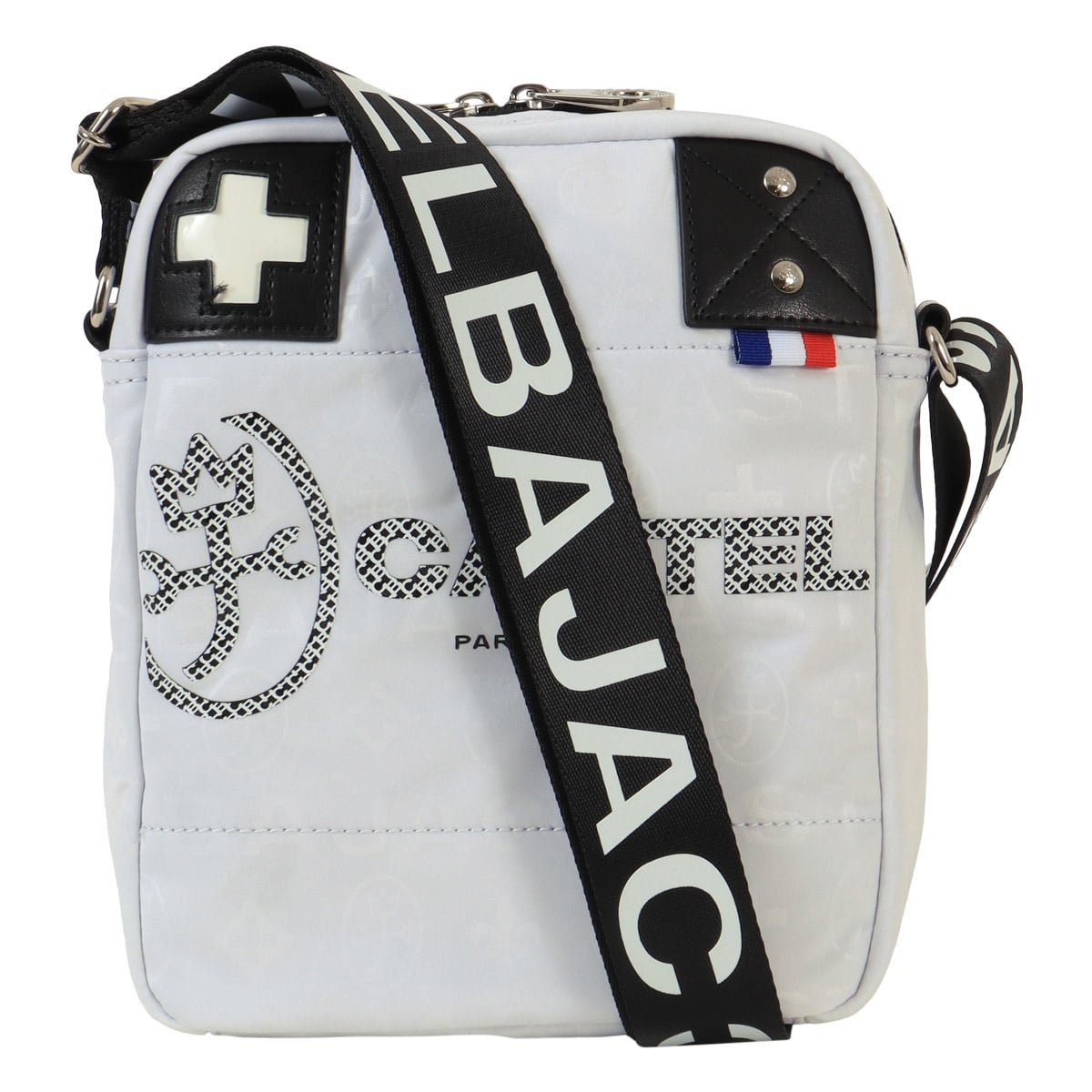 CASTELBAJAC カステルバジャック ショルダーバッグ 縦型 ミニショルダー カジュアル メンズ 031122 パセ 軽量 ホワイト