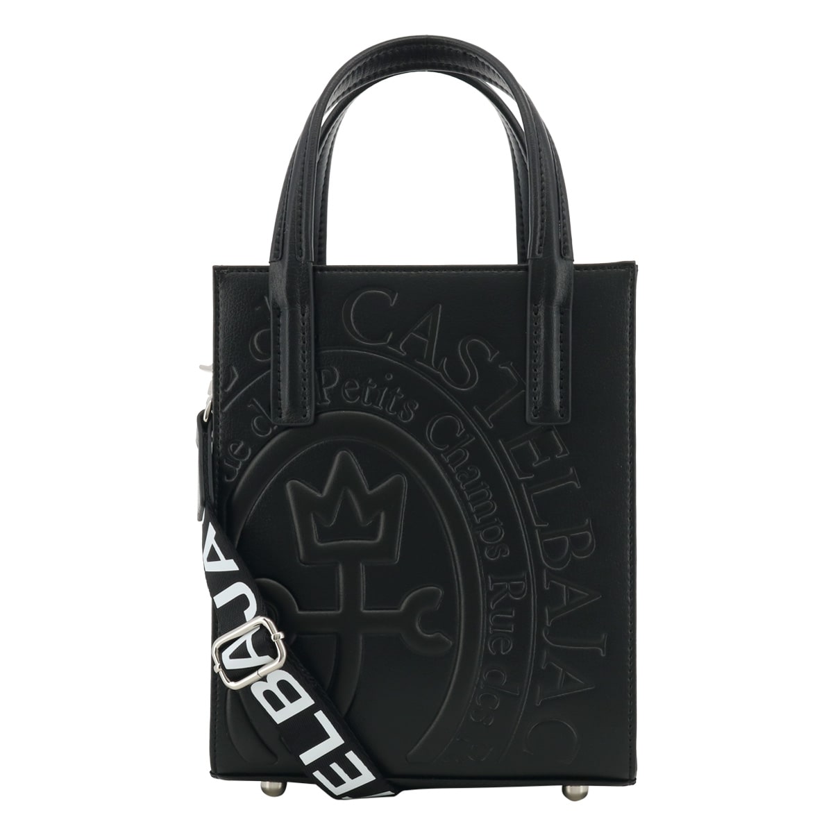 CASTELBAJAC カステルバジャック ショルダーバッグ コメット 046711 2WAY トートバッグ 縦型 ロゴ 軽量 ブラック