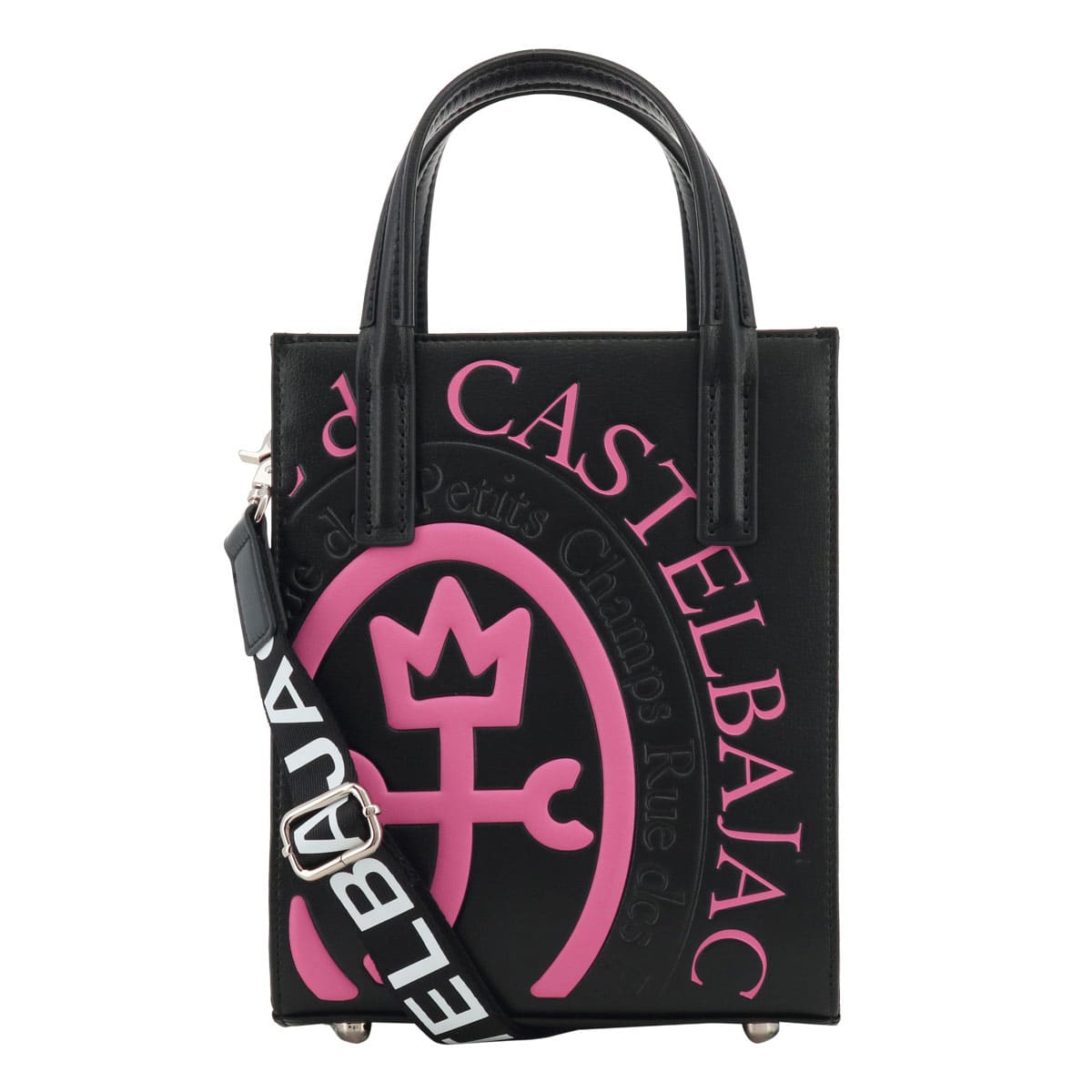 CASTELBAJAC カステルバジャック ショルダーバッグ コメット 046711 2WAY トートバッグ 縦型 ロゴ 軽量 ピンク