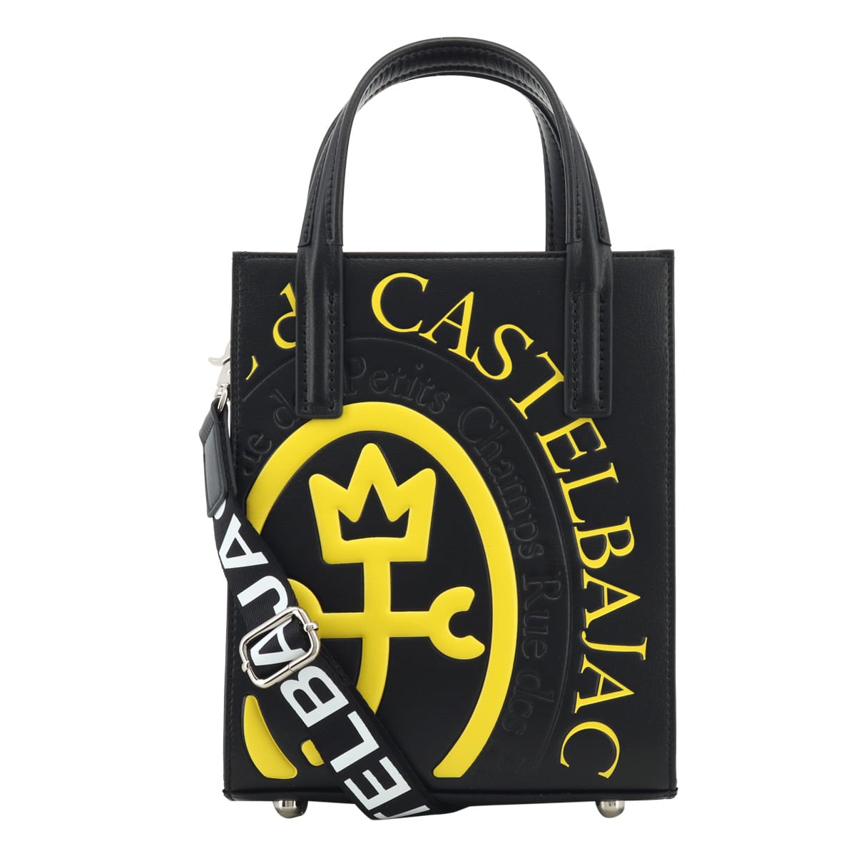 CASTELBAJAC カステルバジャック ショルダーバッグ コメット 046711 2WAY トートバッグ 縦型 ロゴ 軽量 イエロー