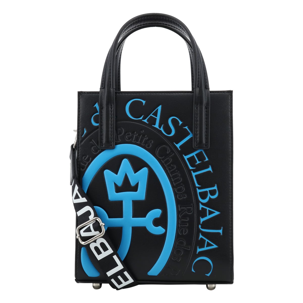 CASTELBAJAC カステルバジャック ショルダーバッグ コメット 046711 2WAY トートバッグ 縦型 ロゴ 軽量 ブルー