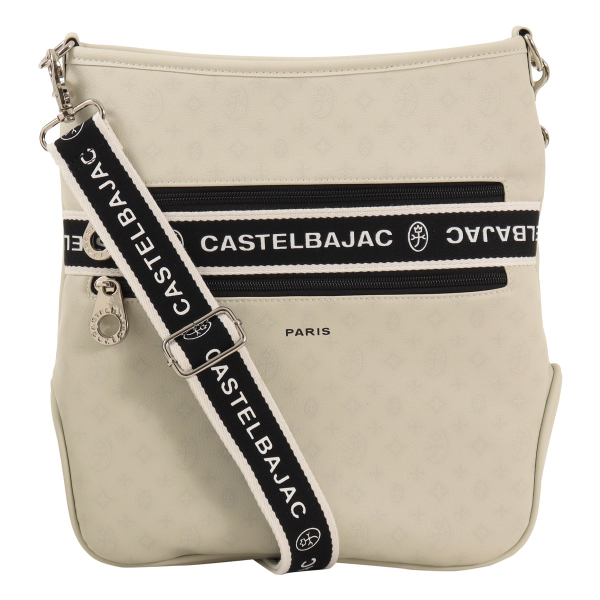 CASTELBAJAC カステルバジャック ショルダーバッグ 縦型 肩掛け メンズ 051112 ビアン カジュアル 旅行 トラベル ホワイト