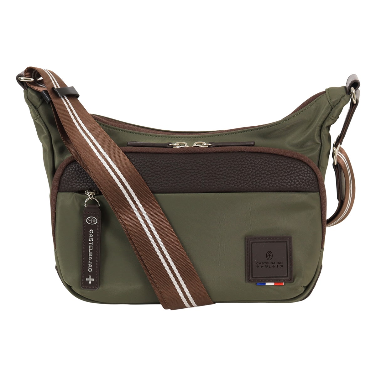 CASTELBAJAC カステルバジャック ショルダーバッグ ミニショルダー カジュアル 横型 メンズ 055161 コロIV 収納 カーキ