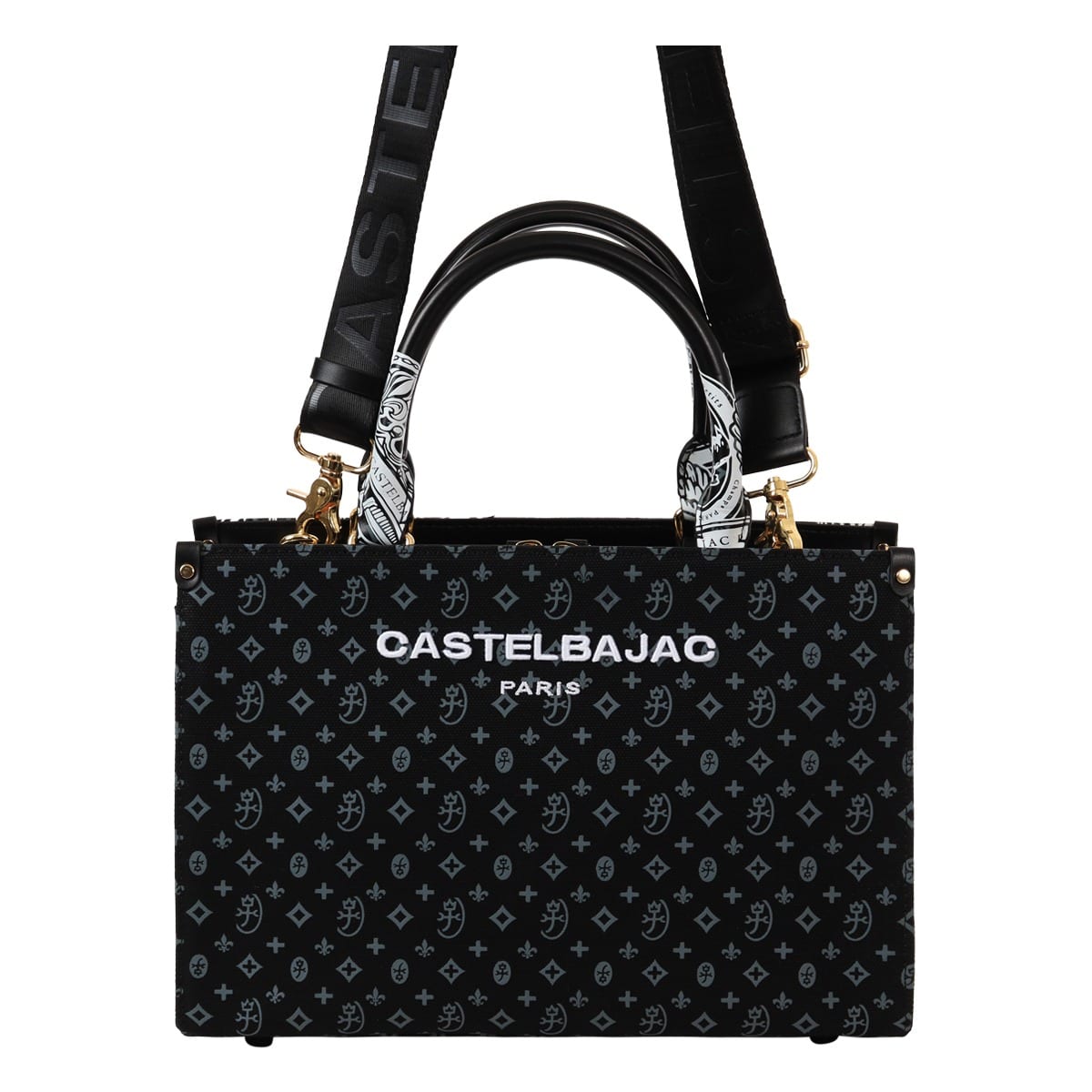 CASTELBAJAC カステルバジャック トートバッグ ショルダーバッグ メンズ ハンドバッグ ドライブ 2way ヴェルサ 067522 ロゴ カジュアル お出掛け 旅行 トラベル ブラック 【01】ブラック -