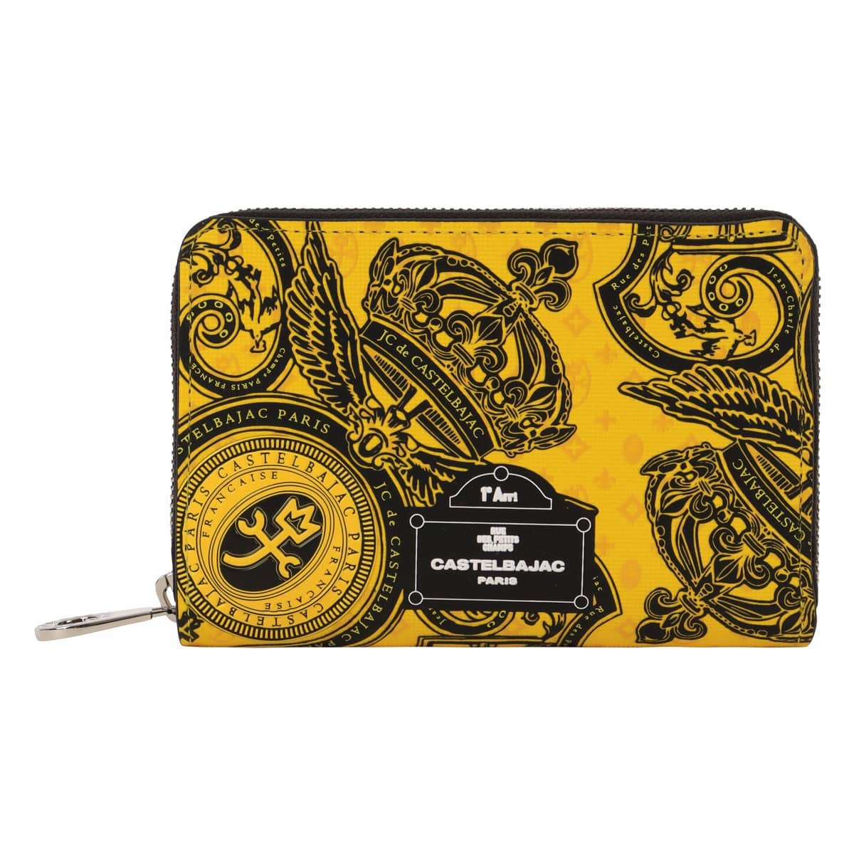 CASTELBAJAC カステルバジャック 財布 ミドルウォレット メンズ レディース ミドル財布 セミ長財布 札入れ 小銭入れ付き BOX型 Versan ヴェルサ 067622 本革 牛革 レザー イエロー