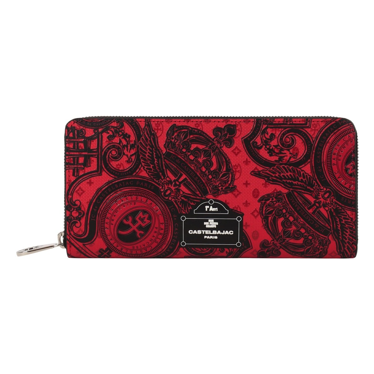 CASTELBAJAC カステルバジャック 財布 長財布 メンズ レディース ラウンドファスナー 札入れ 小銭入れ付き カード入れ Versan ヴェルサ 067623 ロングウォレット 長札入れ 本革 牛革 レザー レッド