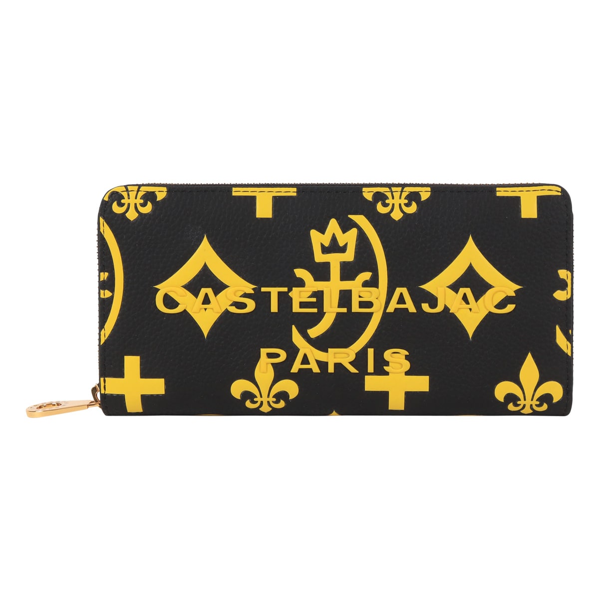 CASTELBAJAC カステルバジャック ラウンドファスナー長財布 財布 長財布 ラウンドファスナー 札入れ 小銭入れ付き 068633 クレア カジュアル 牛革 本革 レザー イエロー