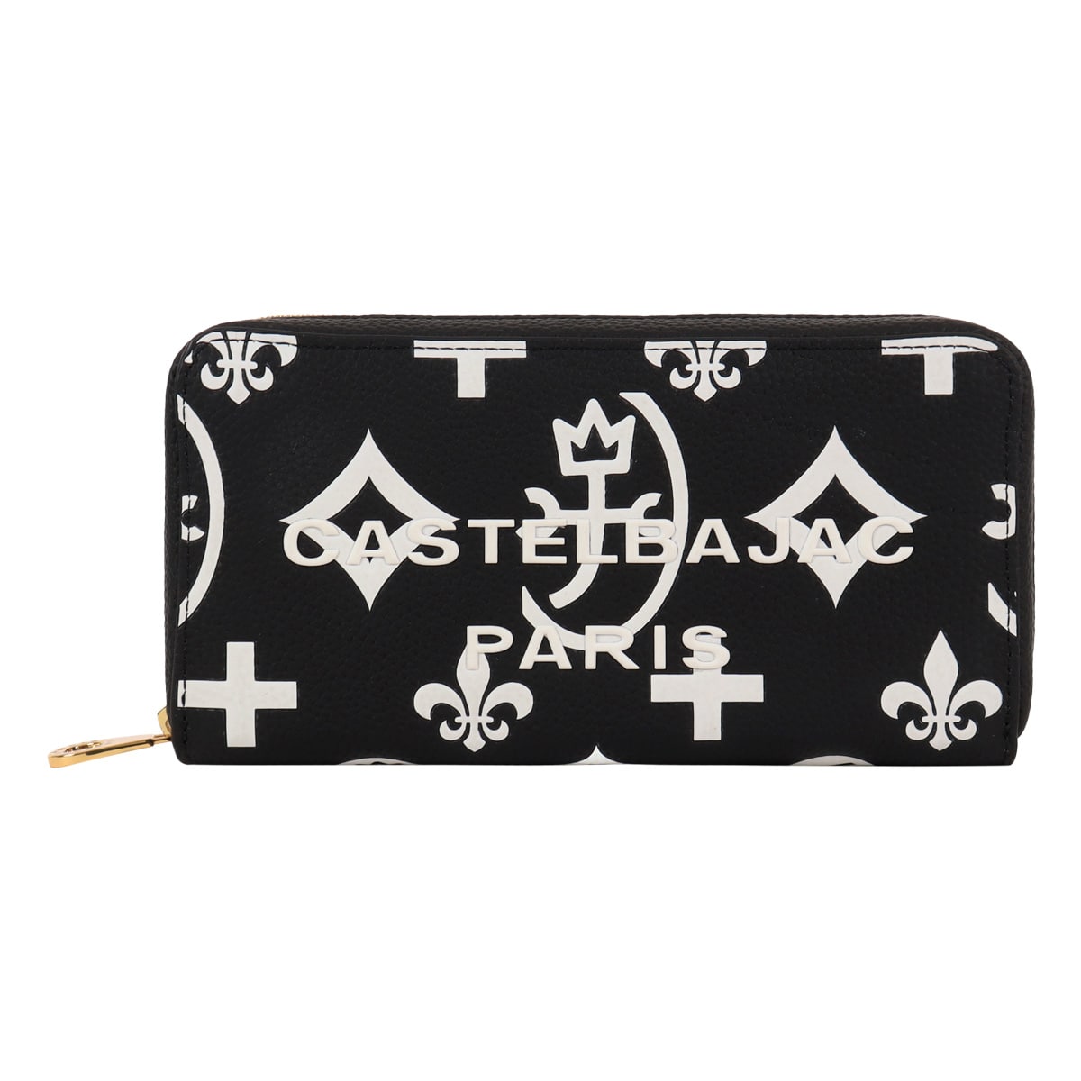 CASTELBAJAC カステルバジャック セカンドウォレット 財布 長財布 ラウンドファスナー 札入れ 小銭入れ付き カード入れ カード収納 大きめ 大容量 068634 クレア カジュアル 牛革 本革 レザー ブラック