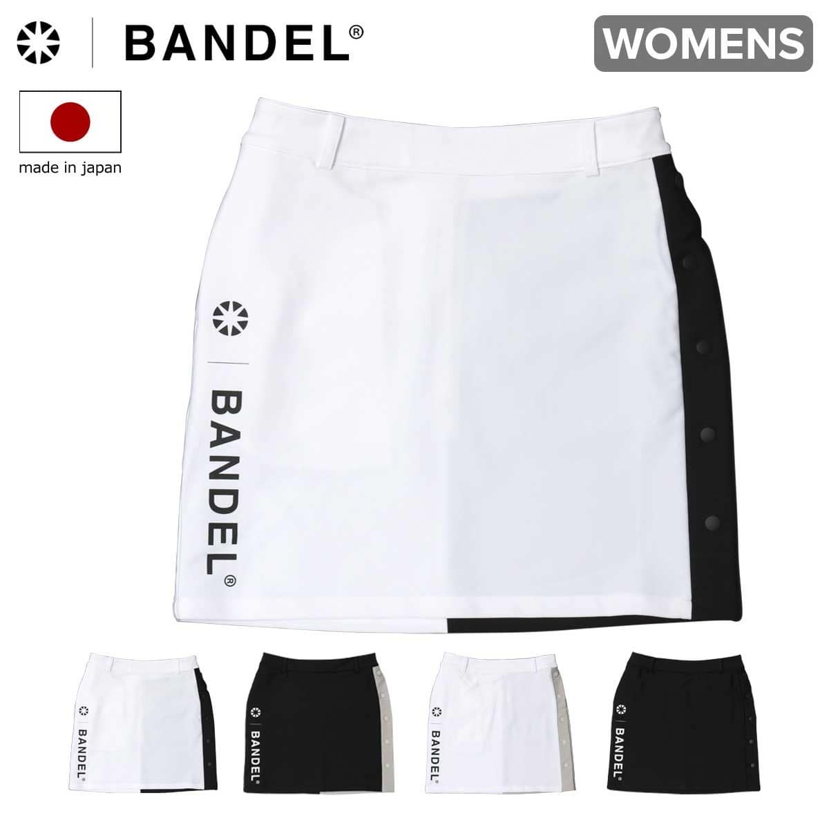 BANDEL バンデル ゴルフ ミニスカート BGI-3SCSK-2 COMBINATION SKIRT ALL BLACK