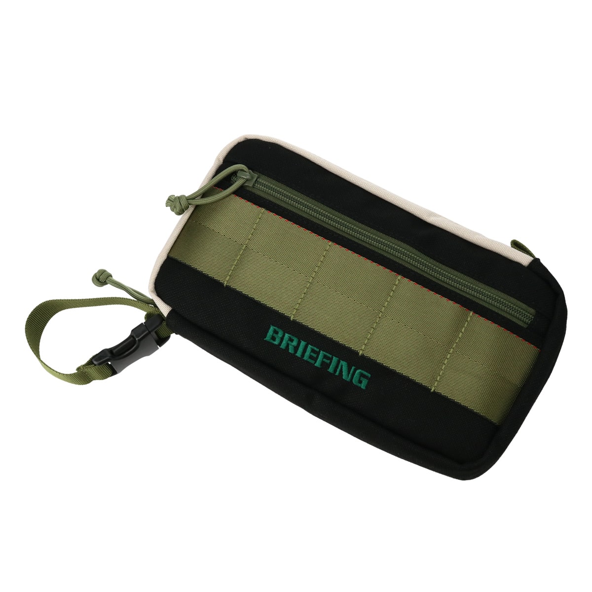 BRIEFING ブリーフィング ゴルフ ポーチ ゴルフバッグ ウッドランド メンズ BRG241G36 RECTANGLE POUCH WL BLACK×IVORY